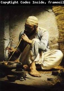 unknow artist Arab or Arabic people and life. Orientalism oil paintings  265